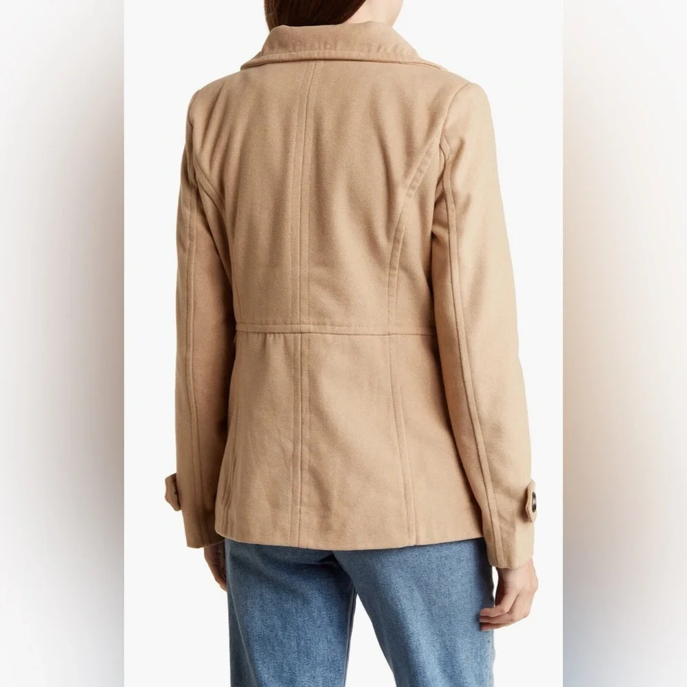 Thread & Supply Double-Breasted Peacoat in Camel - Picture 2 of 5
